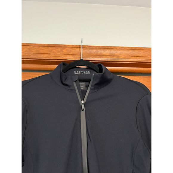 Greyson Women's Halley Quarter Zip Activewear Turtleneck in Shepherd Black SZ S - Picture 3 of 15